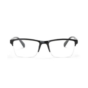 Half Frame Reading Glasses Presbyopic Eyewear Male Female Far Sight Glasses Ultra Light Black Red with Strength +75 To +400